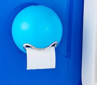 Light blue Коробка для туалетной бумаги водонепроницаемый диспенсер для салфеток коробка для хранения бумаги Круглый держатель для бумажных полотенец Ванная комната диспенсер для туалетной бумаги - Цвет: Light blue