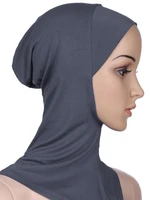 new islamic muslim womens head scarf modal underscarf hijab cover headwear bonnet plain caps inner 20 colors 10 pcs lot