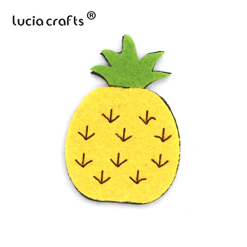 Lucia crafts 5 шт/12 шт фрукты войлочная ткань для DIY Нетканая ткань без Гуле патчи ручной работы аксессуары для одежды B0402