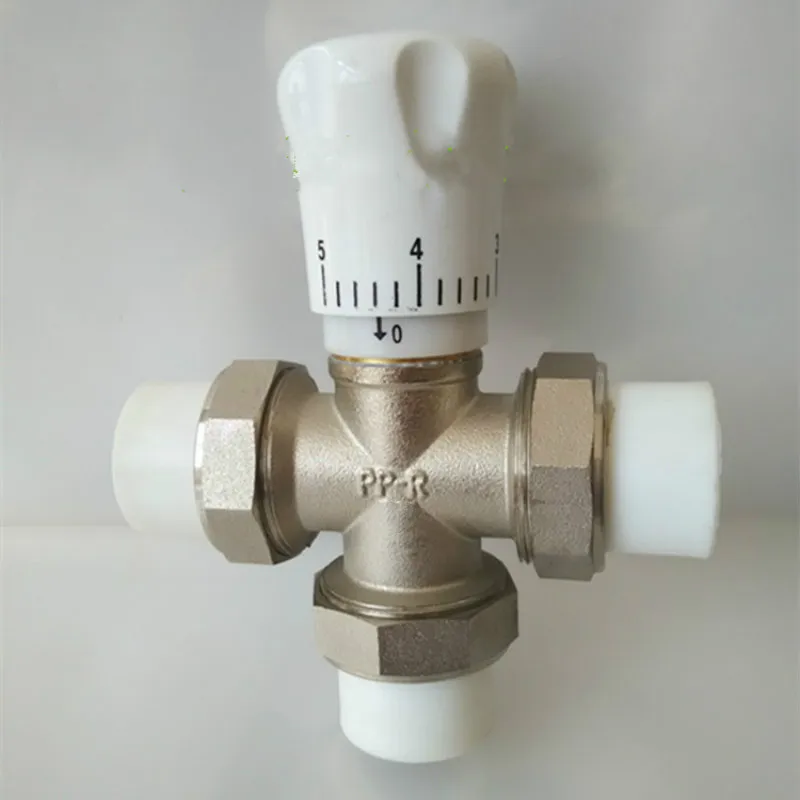 Brass ppr three-way valve PPR Radiator Manual adjustment DN25 DN32 | Обустройство дома