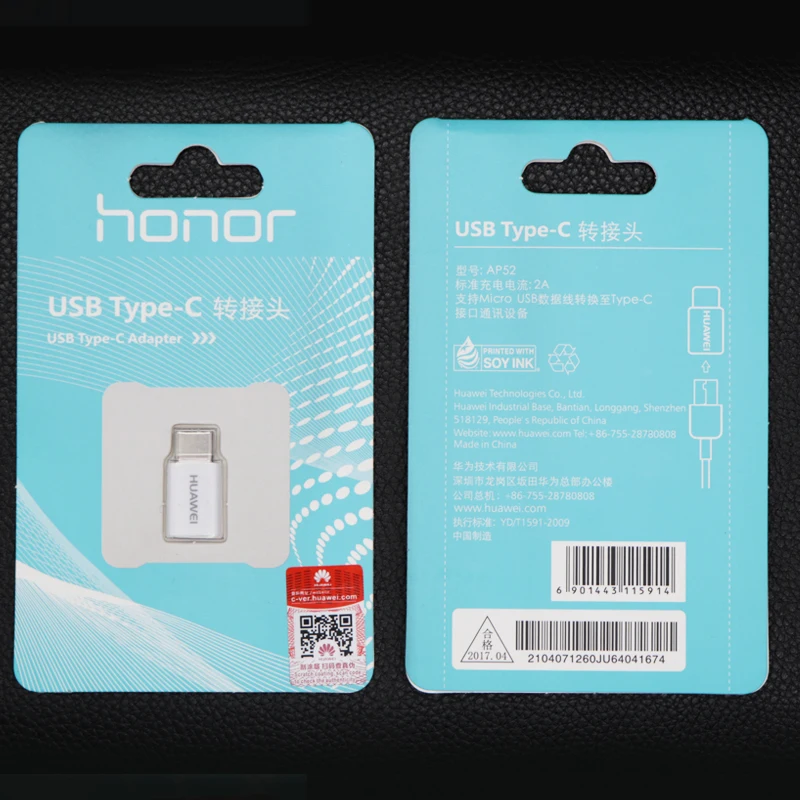 Huawei Micro USB оригинал чтобы Тип C конвертер адаптер Коврики 9 10 P20 Pro P10 рlus Honor note 8 V10 P9