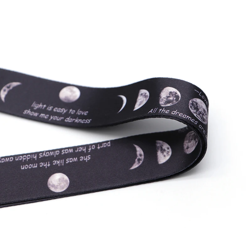 Eclipse Moon Phase Lanyard ID Holder космическая подвеска в виде космонавта и планеты НЛО Lanyards держатель значка для мобильного телефона висячий канат Lariat брелок S26