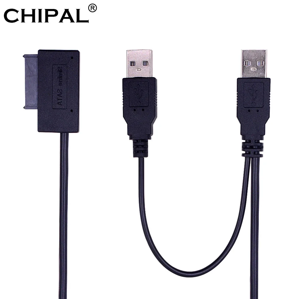 CHIPAL USB 2 0 до 6 + 7 13Pin Slimline тонкий кабель SATA с внешним USB2.0 Питание для ноутбука CD ROM DVD