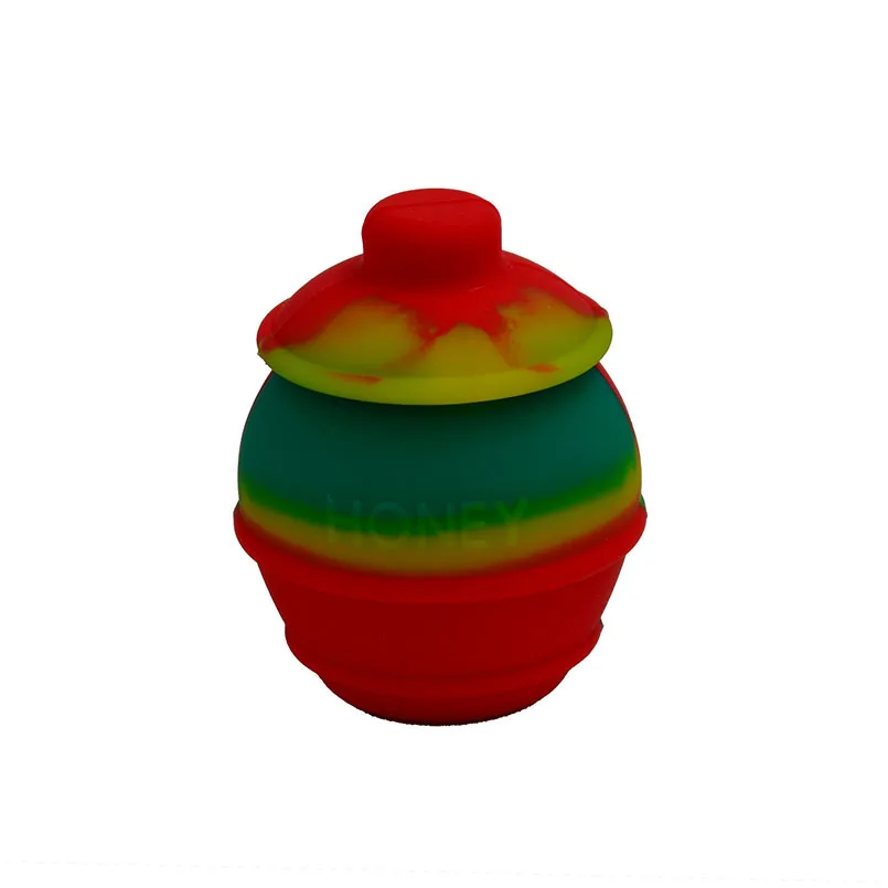 26ml Bho Мёд горшки силиконовые воск контейнер с мазком воска сорняков банку и