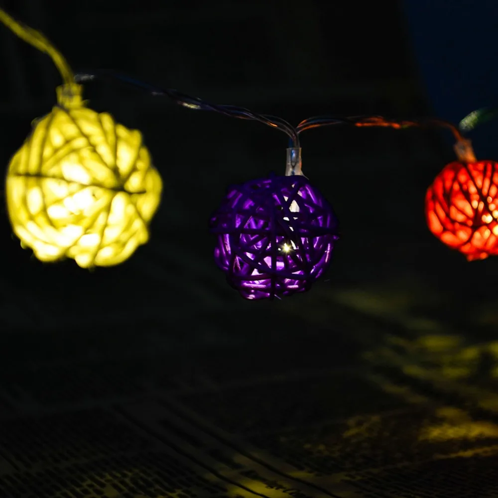 Lantern LED String Lights 20 Led Christmas Tree Fairy Indoor Paties Wedding Decorative Luces Multi Globe Light Lamp | Лампы и