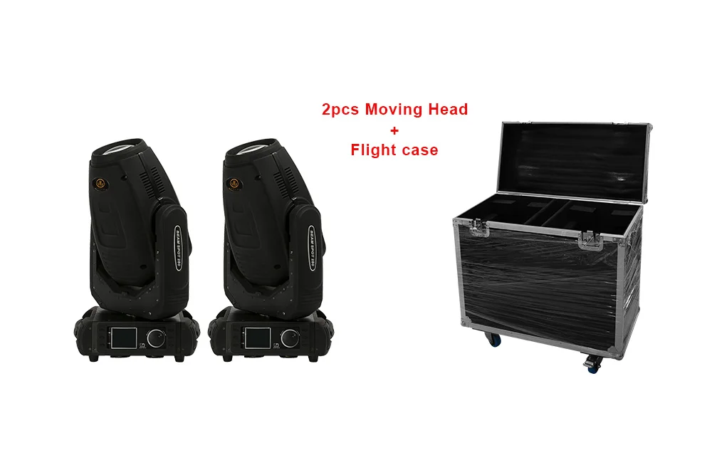 IMRELAX High Brightness 2pcs Sharpy Beam Spot Wash 3in1 Moving Head Light With Flight Case Package 280w 10R Disco Party Light