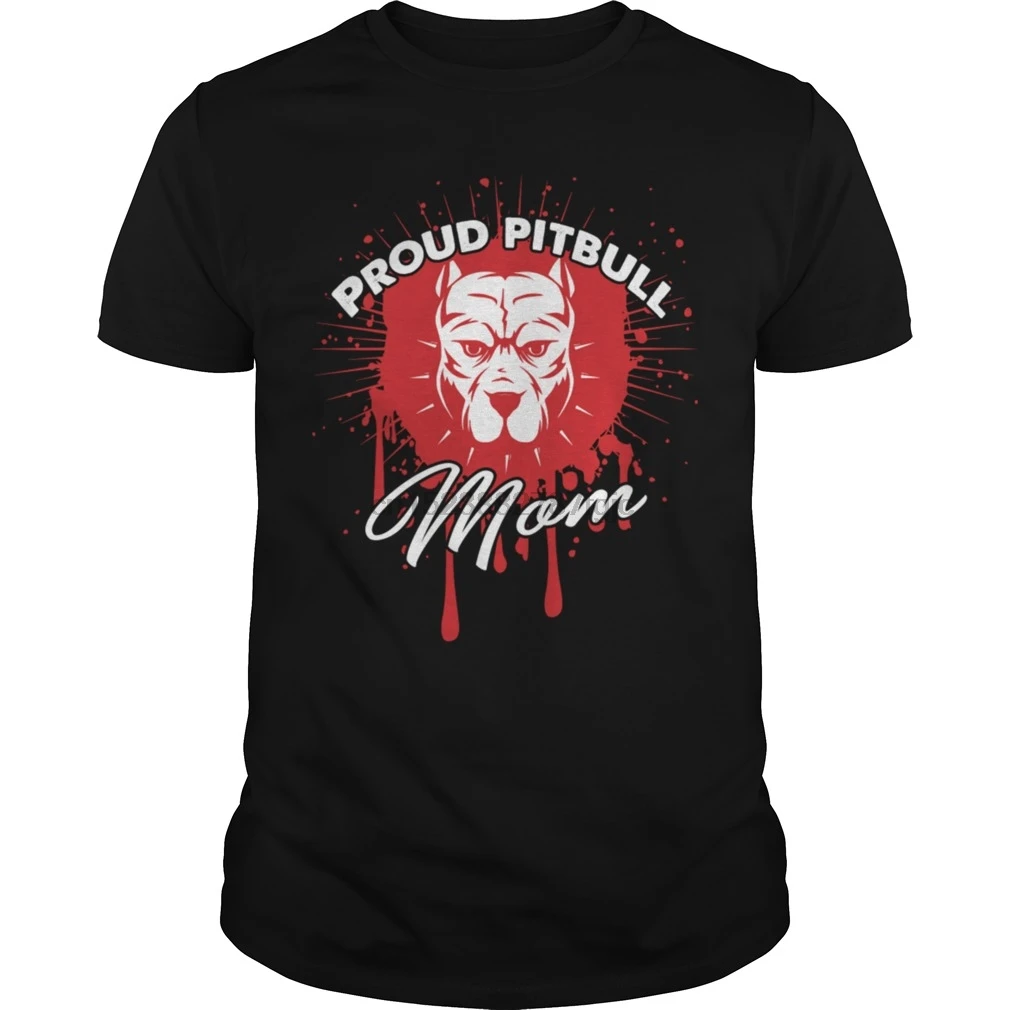 Мужская футболка с коротким рукавом гордой питбулом для мамы папы крутая женская