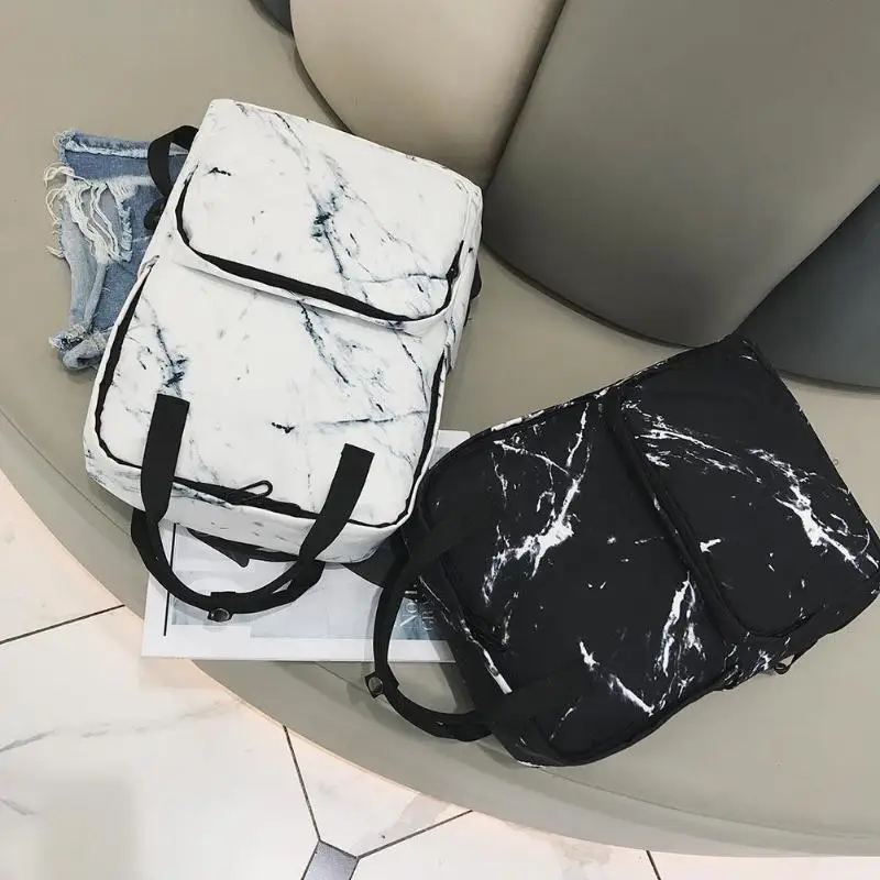 Женский нейлоновый рюкзак для сумки для подростков Marbling, женский рюкзак для компьютера, школьный рюкзак, повседневный женский рюкзак на плечо для путешествий Bookb