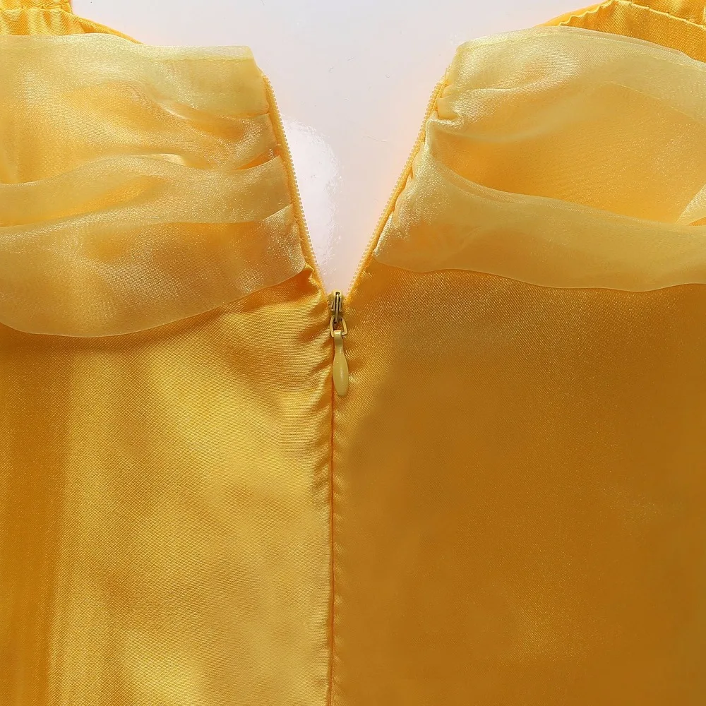 Cosplay Princess Belle Snow White Cinderella Dress Beauty and The Beast Girl Kid Clothes Costume Halloween Christmas Party | Детская