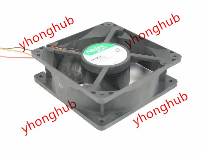 Nidec TA450DC B33534 58 Сервер охлаждающий вентилятор DC 24V 0 38 W 120x120x38 мм версия 3 провода|fan