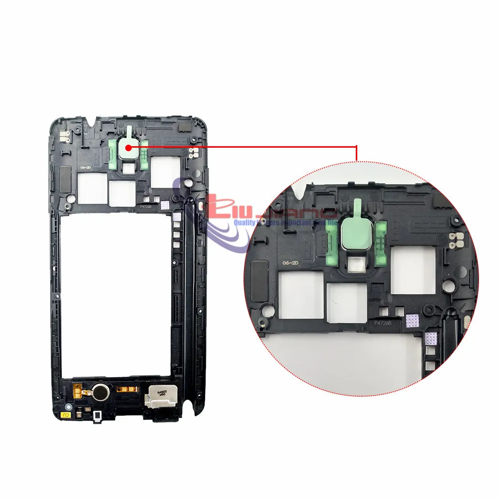 Оригинальная задняя средняя рамка для Samsung Note 3 N9005 N900 3G Рамка задний корпус с