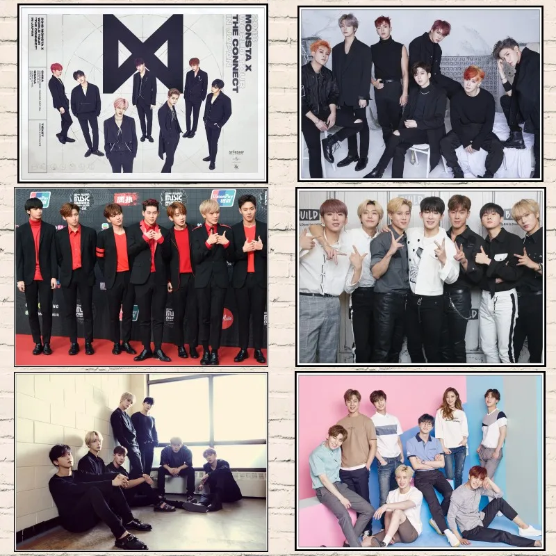 Постер Monsta X наклейки на стену с прозрачным изображением украшение для дома