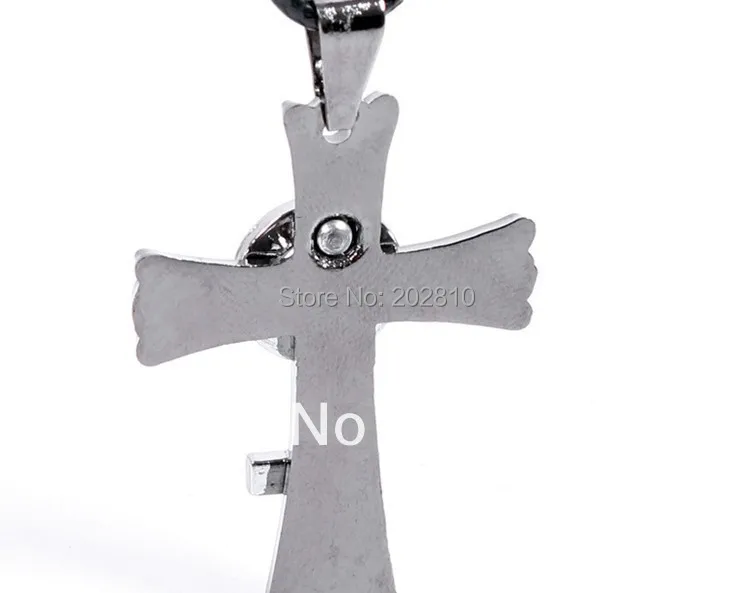 Ожерелье из титановой стали с крестом ювелирное изделие подвеской для пар Дева