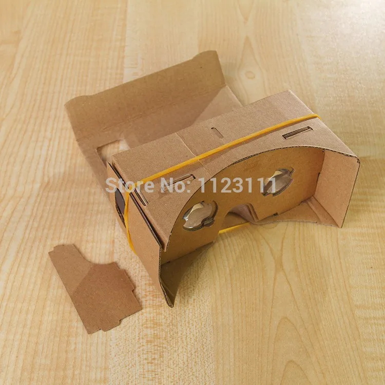 DIY картонные очки google виртуальной реальности VR очки