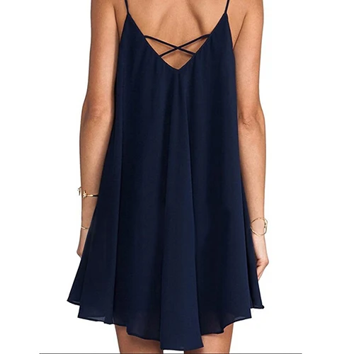 

Women's Summer Sexy Sleeveless Party Dress Evening Cocktail Cross Braces Dress