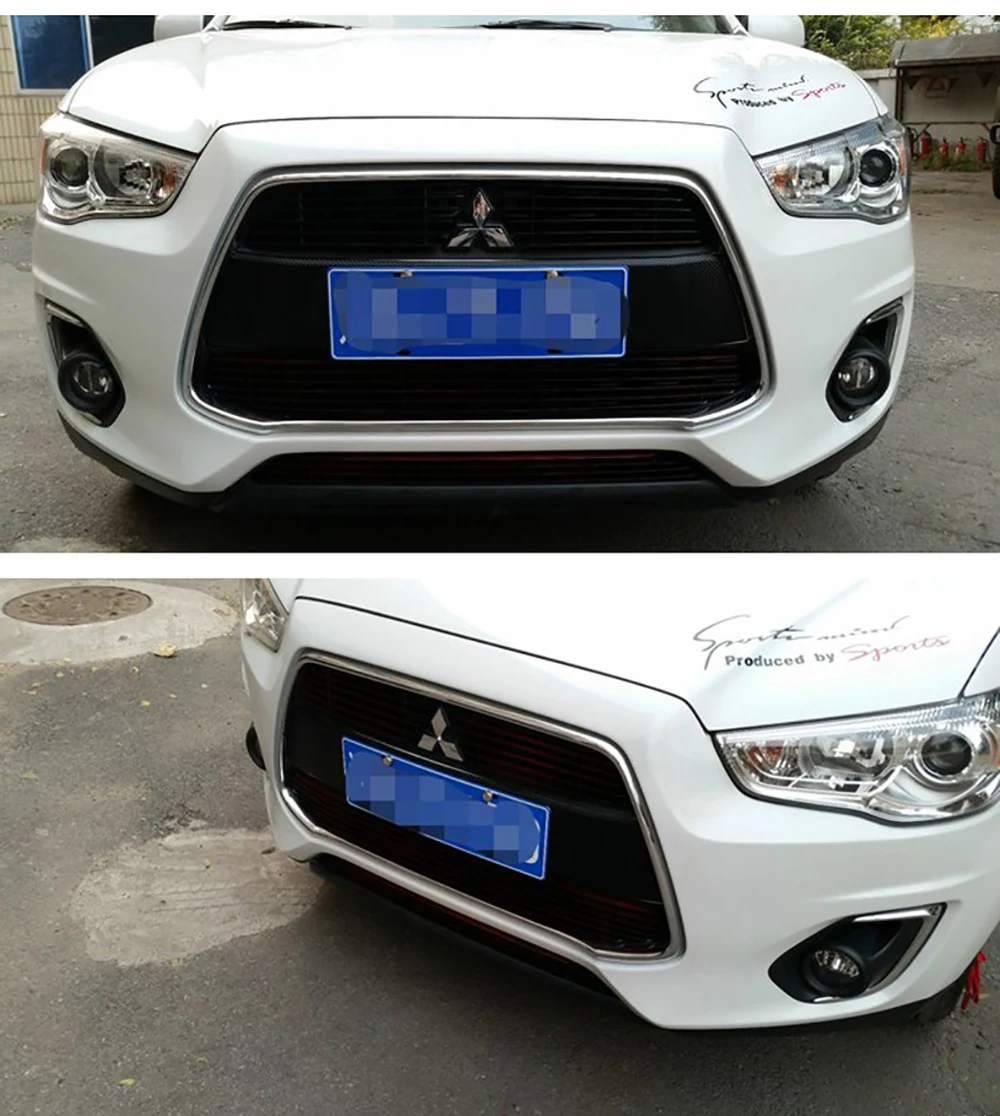 AITWATT для Mitsubishi ASX 2013 ABS хром внешняя Передняя средняя решетка гриль крышка отделка рамы украшение автомобиля
