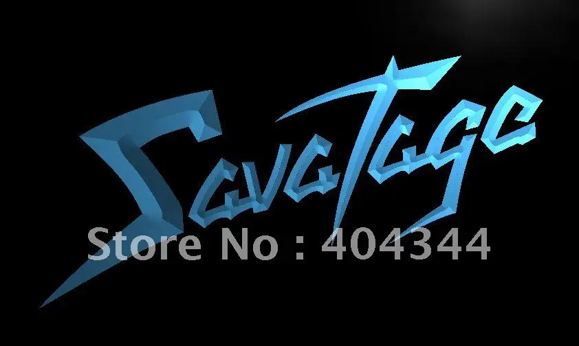 LC199 Savatage светодиодный неоновый светильник знак для домашнего декора|Таблички и