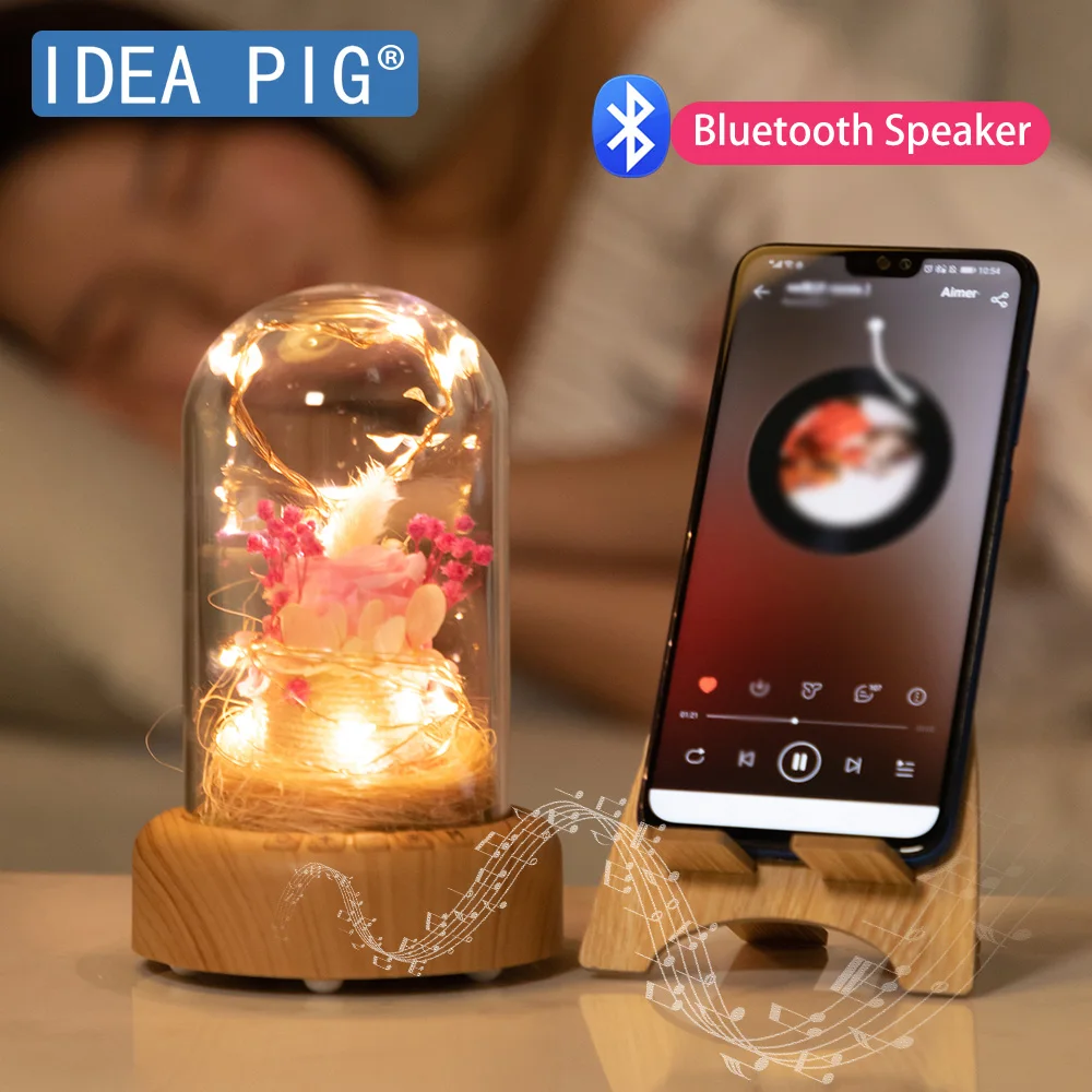 2 цвета Bluetooth динамик Forever Rose Flower праздничный сохраненный бессмертная свежая роза