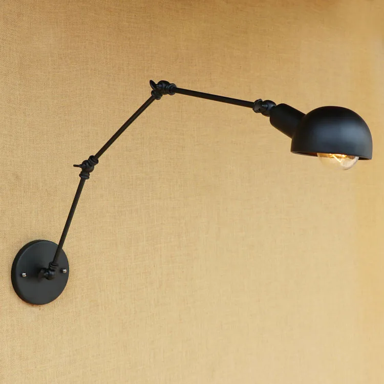 Белый Лофт стиль промышленный винтажный настенный светильник Эдисон Wandlamp светильник с длинной ручкой настенный светильник с аппликацией Мураль светодиодный