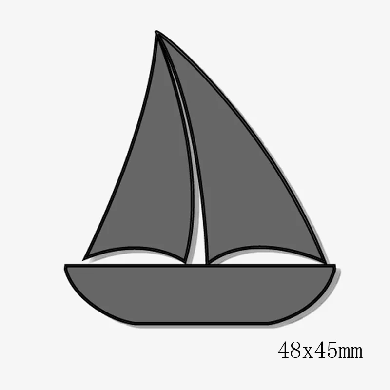 Вырубные штампы Мультяшные морские лодки металлические для сделай сам