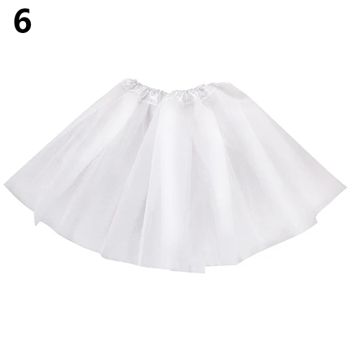 

Girls' Lovely Multi Layers Tulle Elastic Waist Puffy Skirt Tutu Princess