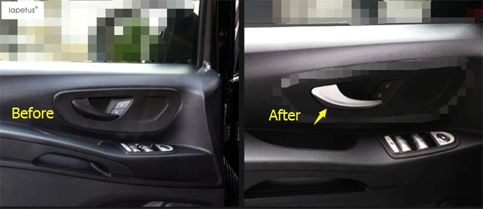 Lapetus аксессуары подходят для Mercedes-Benz Vito W447- внутренняя дверная ручка Панельное литье полоса крышка отделка