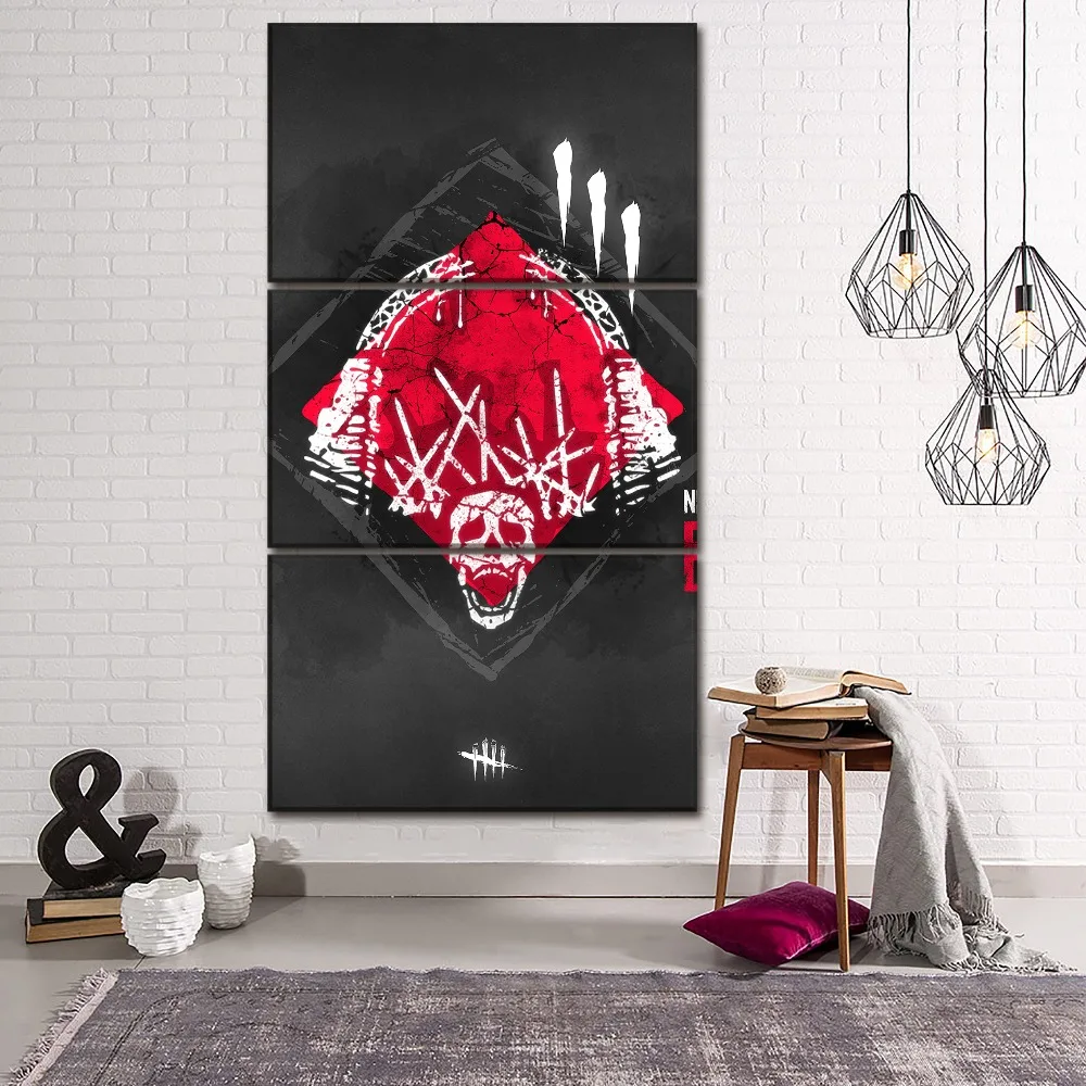 Модульные холщовые картины Настенный декор каркас 3 шт. игра мертвецы дневным