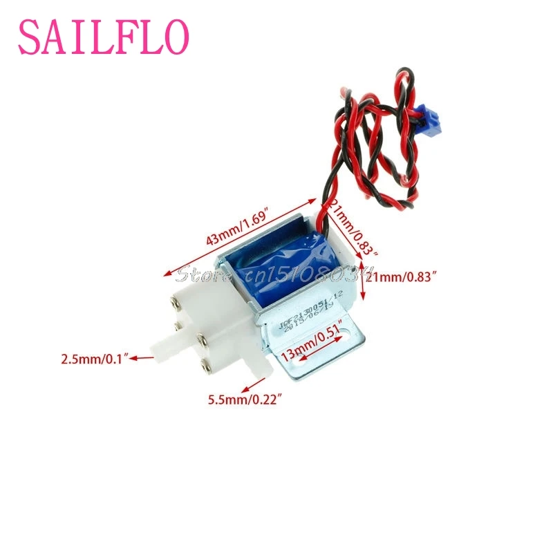 Электромагнитный клапан 12 В нормально открывающийся электромагнитный с