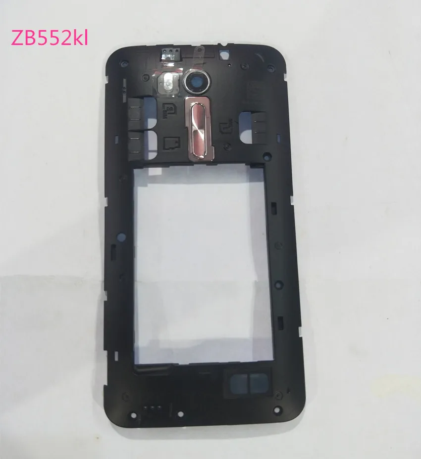 Задняя средняя рамка для ASUS Zenfone Go ZB551KL ZB552KL средняя рамка задняя панель+ задний тыловой объектив камеры Запчасти