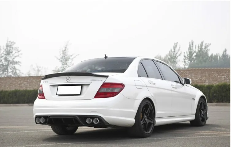 2007- W204 задний багажник спойлер крыло для Mercedes Benz углеродного волокна C74 Стиль