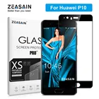 Закаленное стекло ZEASAIN с полным покрытием для Huawei P10 P 10, защитная пленка для экрана 5,1 дюйма 2.5D 9H, защитная пленка из высококачественного стекла