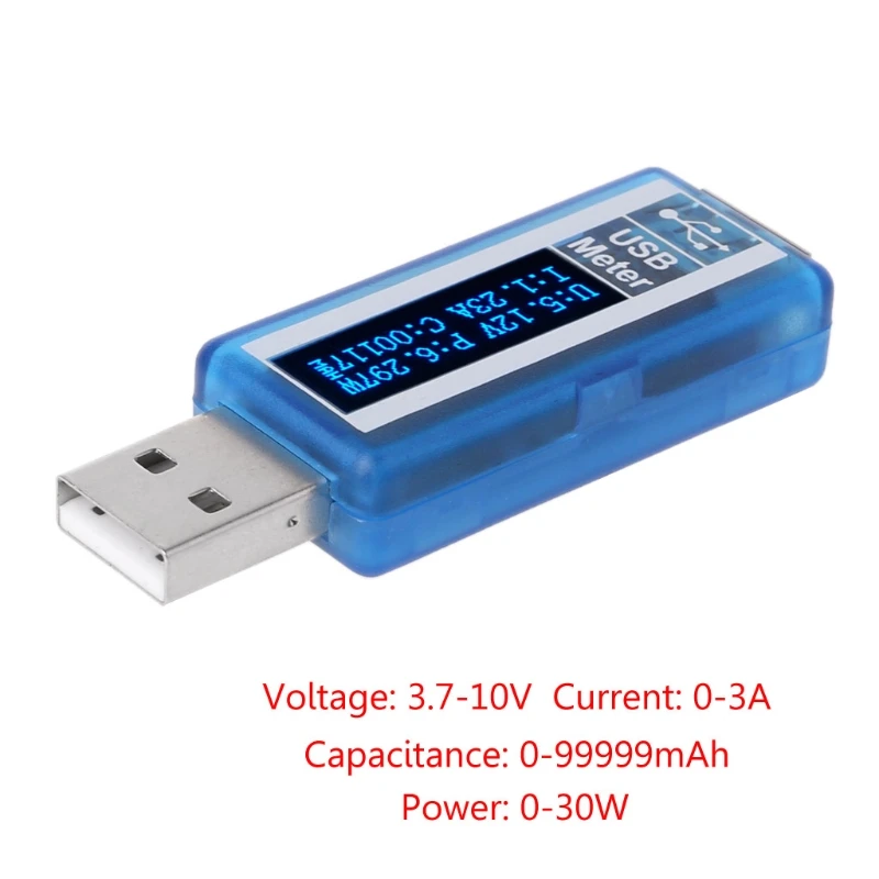 USB OLED тестер Вольтметр Амперметр измеритель мощности Измеритель Напряжения тока