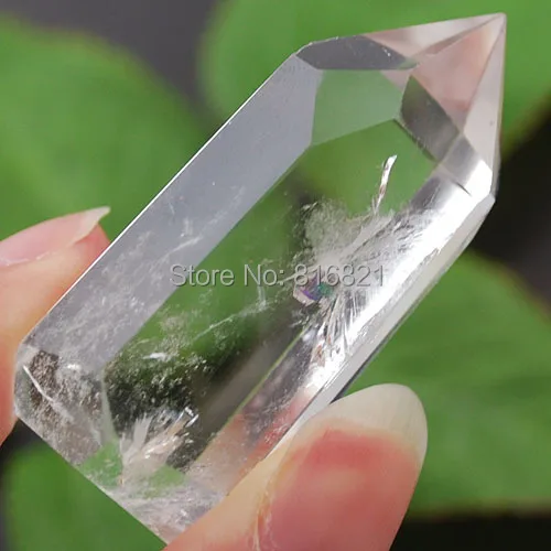 (1 шт./лот) прозрачный кварцевый точечный массажный жезл расслабляющий Каменный