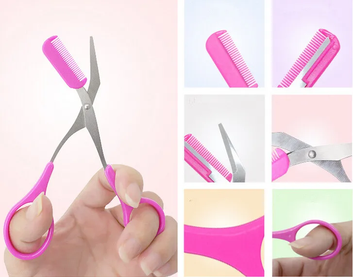 

10pcs Fashion Eyebrow Razor Shaver Scissor Stencil Styles Template Shaping Shaper Tool Grooming DIY