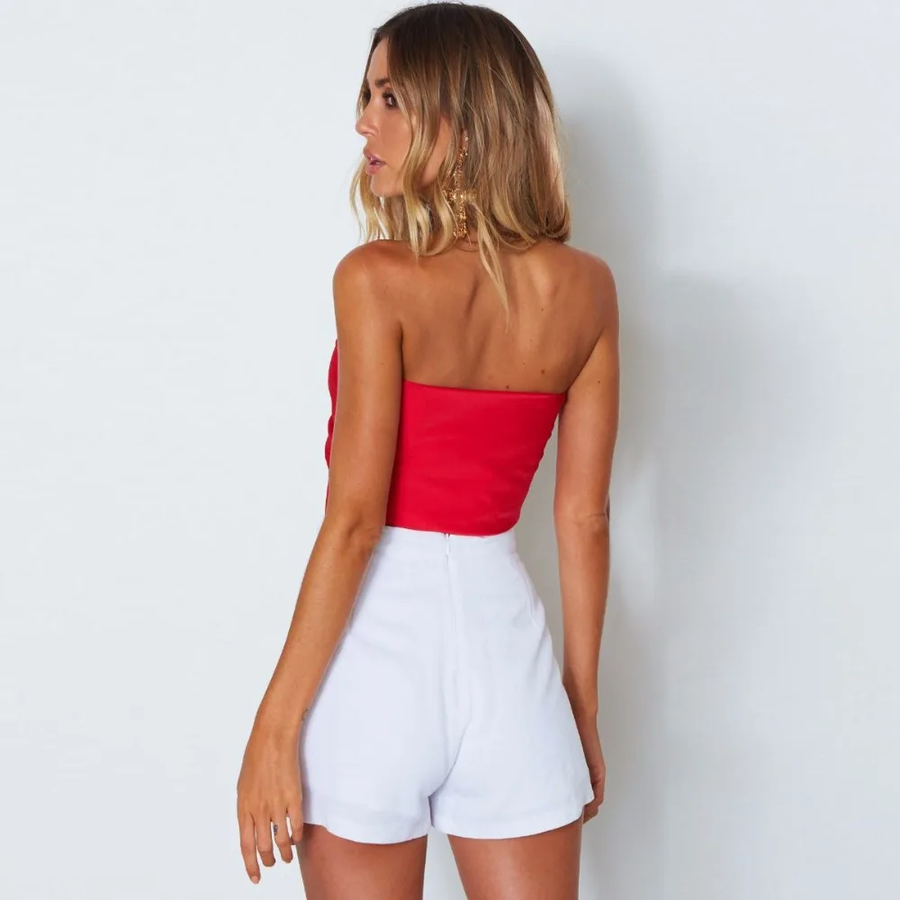 Women new fashion 2018 summer sexy top multi-wear halter bwoknot wrap bustier bikini camis crop high quality clubwear | Женская одежда
