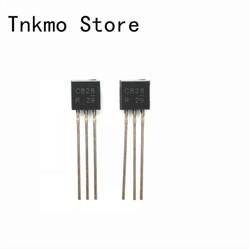 100 шт. 2SC828 C828 TO 92 небольшой транзистор 0.1A 30В Новый|Запасные части| |