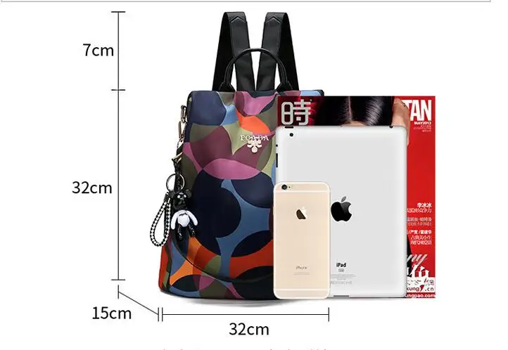 Camouflage Graffiti Waterproof Oxford Women Backpack Anti theft Women travel bag Famous Brand Ladies Large Capacity schoolbag