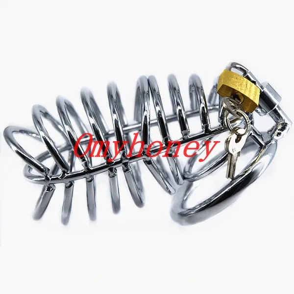 SM449 Silver клетка для пениса из нержавеющей стали с шкафчиком замком кольцо полового