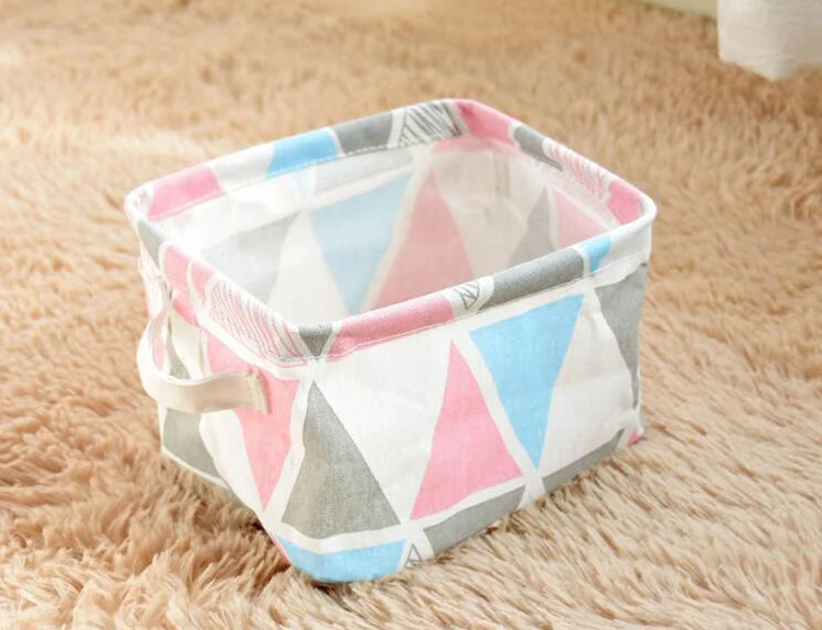 MICCK DIY Настольная корзина для хранения мелочей Нижнее белье коробка для хранения игрушек Косметическая Книга Органайзер канцелярский контейнер корзина для белья