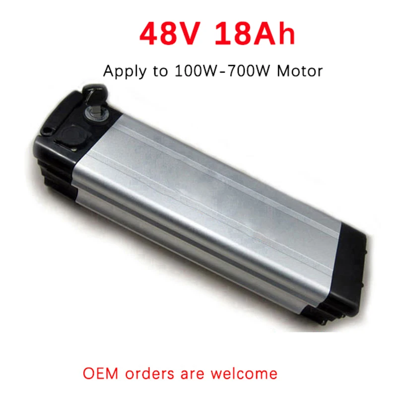 48V 18Ah 500W комплект литий-ионных батарей для электровелосипеда Серебряная рыба Shimano