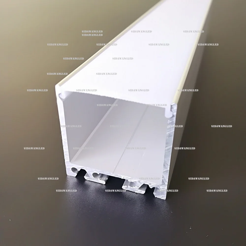 Встраиваемый алюминиевый светодиодный профиль высокой мощности 4 комплекта (8