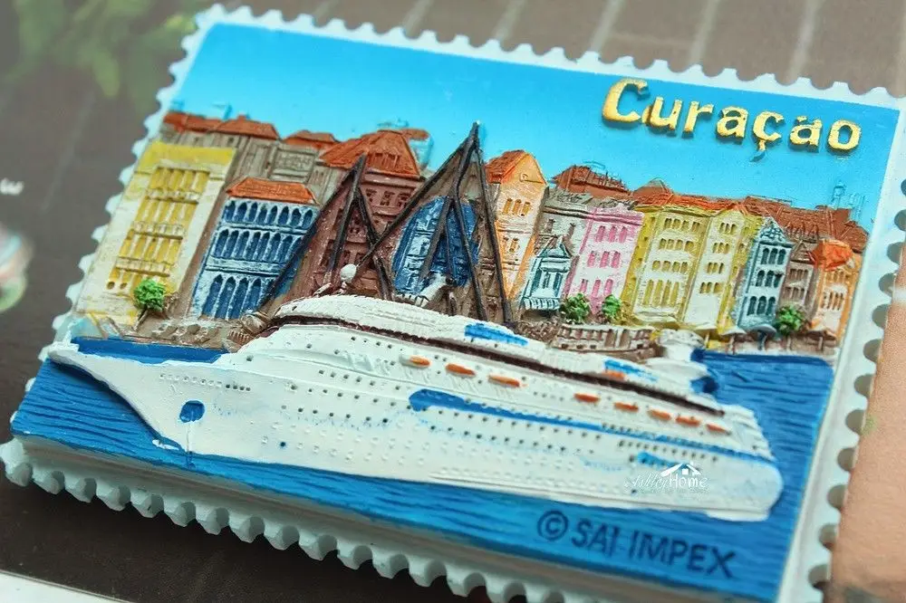 Туристический сувенир Curacao Island Нидерланды Голландия 3D искусственная смола | Дом и
