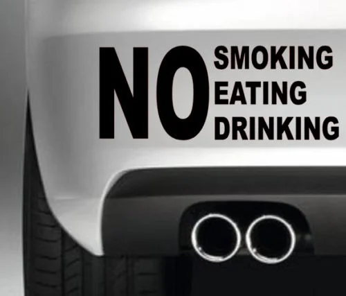 Для NO SMOKING BLACK TAXI SIGN CAR BODYWORK WNDOW SECURITY POLICE PROTECTION Car Styling|Наклейки на автомобиль| |