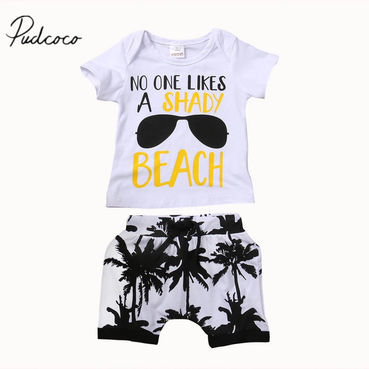 Футболка с коротким рукавом и шорты для новорожденных мальчиков |