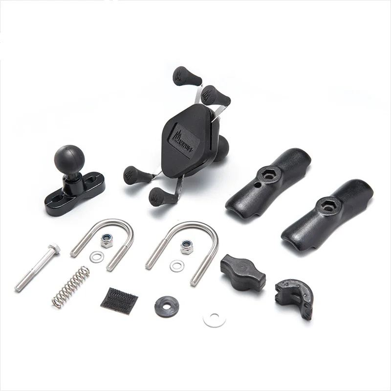 Handlebar Mount Небрендовый OEM держатель на руль мотоцикла X-Grip держатель для сотового телефона iPhone 7,7 6s смартфон для ram крепления - Цвет: Handlebar Mount