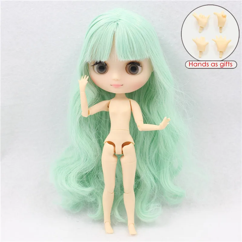 Кукла мидди матовое лицо шарнирное тело 1/8 20 см bjd Подарочная игрушка голая кукла - Цвет: middle nude doll