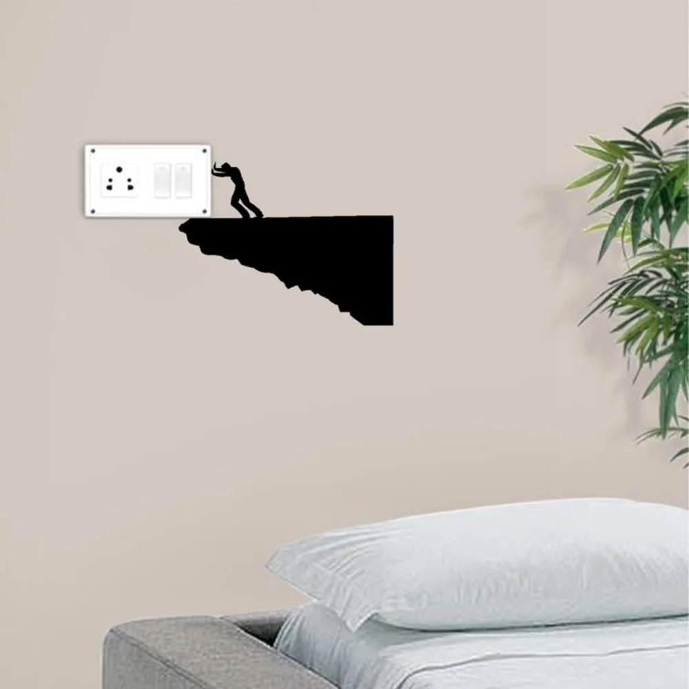 

Creative Home Decor Creative Power Switch Sticker Wall Decoration Decal Vinyl Adesivo Home Decor Mural Art DIY Room Decor Y-96