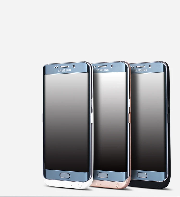 Для Samsung Galaxy S6 edge plus 5500 мАч Портативный Аккумулятор телефона дело Power Bank Скрыть USB и