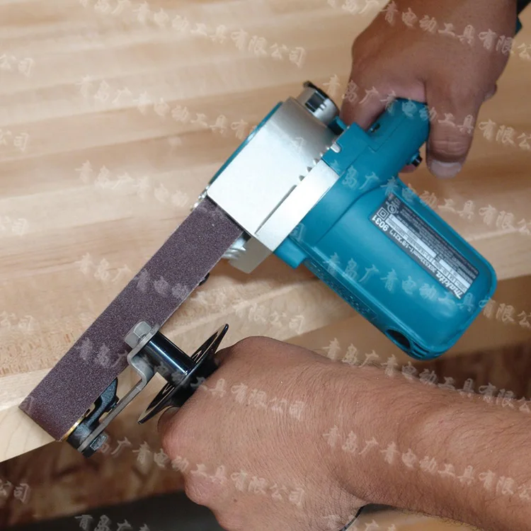 Японский Makita 9031 ленточная машина 9032 портативный ленточный Полировочная, шлифовальная машинка для ленточношлифовального станка(ленточно-шлифовальный станок) 500W