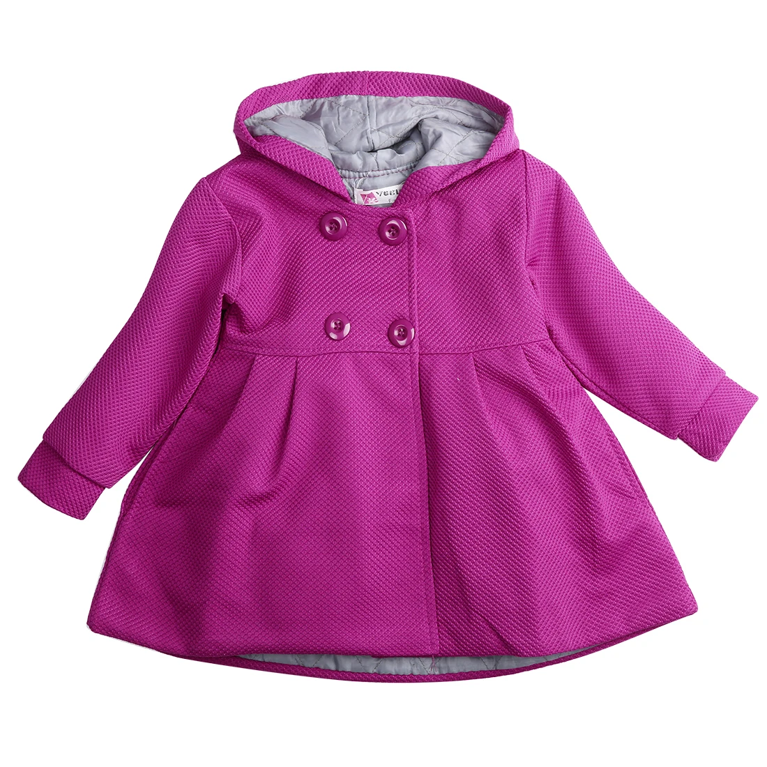 Cotton New Baby Toddler Girl Clothing Autumn Winter Horn Button Hooded Coat Outerwear Jacket Girls 6M-3T | Мать и ребенок